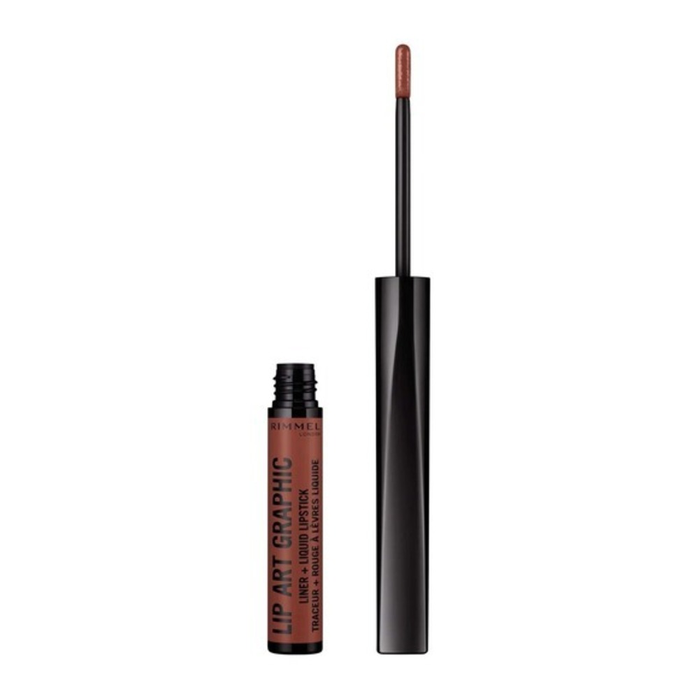 Rimmel Lip Art Graphic 2-in-1 Liner + Liquid Lipstick 760 Now Or Never Nude